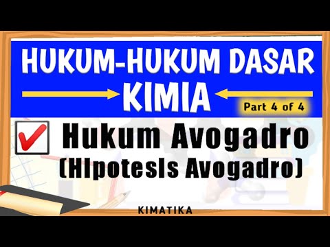 Hukum Avogadro | Hipotesis Avogadro | Kimia Kelas 10