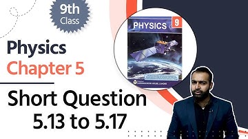 Physics Class 9 Chapter 5 - Class 9 Physics Ch 5 - 9th Physics Ch 5 - Short Questions 5.13 to 5.17