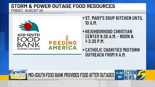 Mid-South Food Bank providing food after power outages
