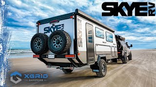 Off Road Hybrid Caravan SkyeRV  US debut at CA Overland Adventure Expo