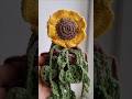 Crocheting the cutest sunflower hanging plant pot 🌻🧶 | #crochet #handmade #shorts #sunflower #viral