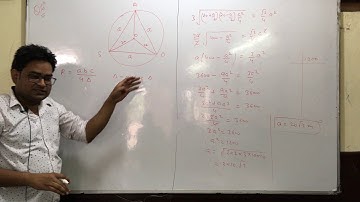 How to find radius of a circle if a triangle is inscribed in a circle I #9 Mathematics I #NCERT