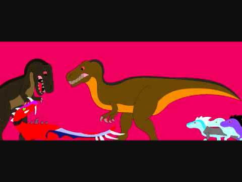 Drawing tribute to DinoGirl500- Blaze vs Mama and ...