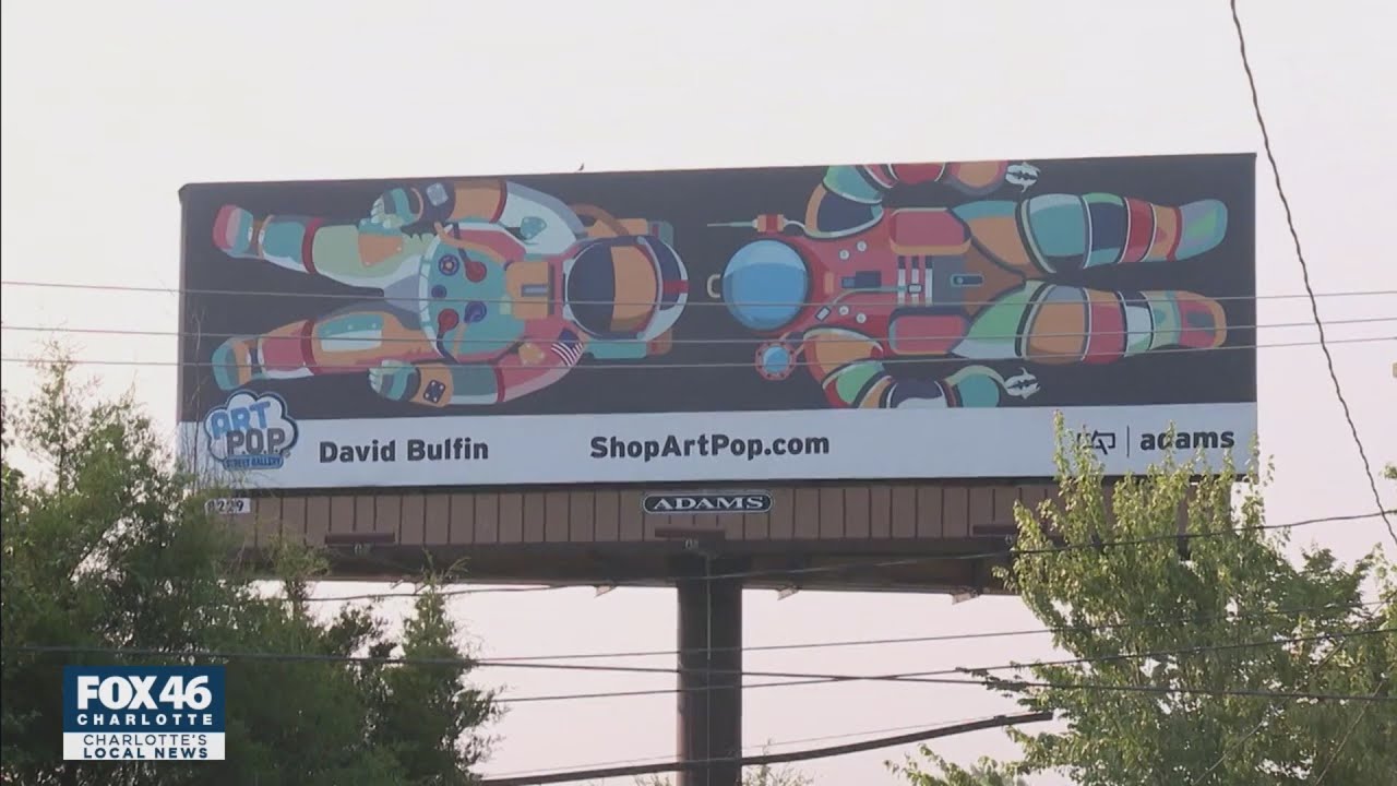 Organization continues featuring artists on Charlotte area billboards despite pandemic