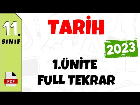 11.Sınıf Tarih 1.Ünite Full Tekrar