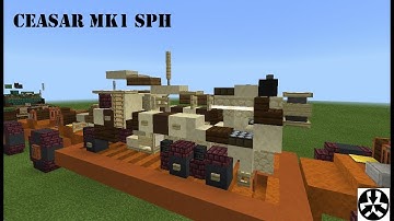 caesar self propelled howitzer tutorial || Minecraft