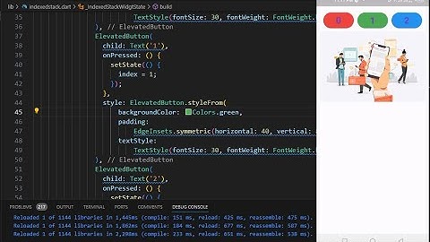 IndexedStack Widget | Flutter | Dart