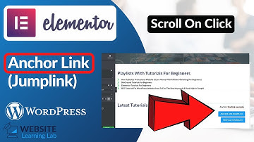 Create Anchor Link To Scroll On Click with Elementor Tutorial (Jumplink)