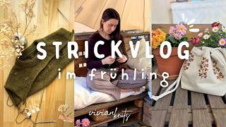 StrickVlog 🌷 cozy Sweater stricken • Balkon frühlingshaft gestalten 🪴 Ausflug, me time & Wolle 🧶