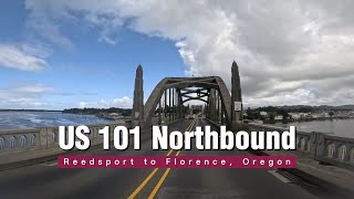 [4K] US 101 northbound, Oregon. From Reedsport to Florence.