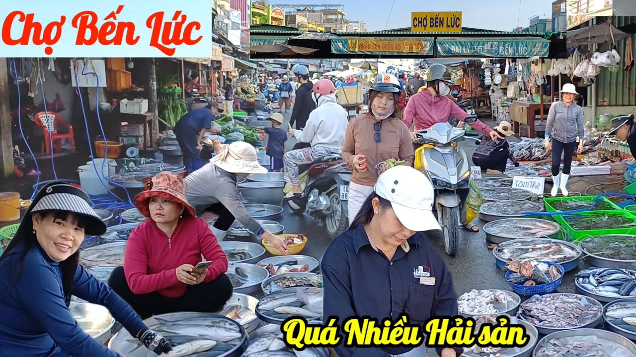 Độc lạ , Chợ Bến Lức , bà con bán Lề Đường đi cả cây số mới hết 