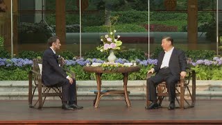 Xi, Macron attend tea ceremony on final day of China trip | AFP