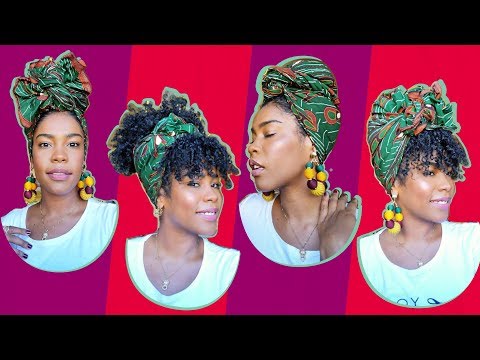 Video: 4 formas de atar un pañuelo africano