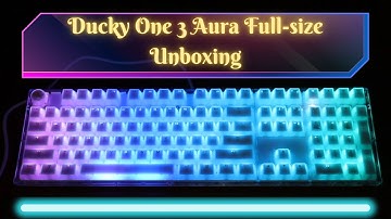 Ducky One 3 Aura Clear White Full-size Unboxing
