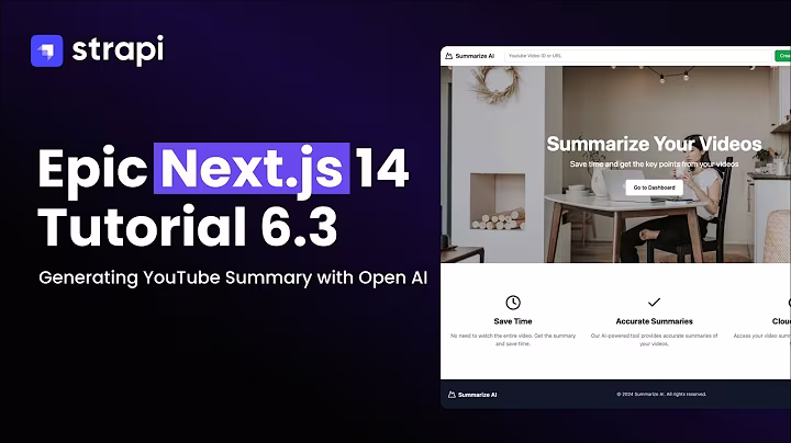 Generating YouTube Summaries with AI: A Next.js Tutorial