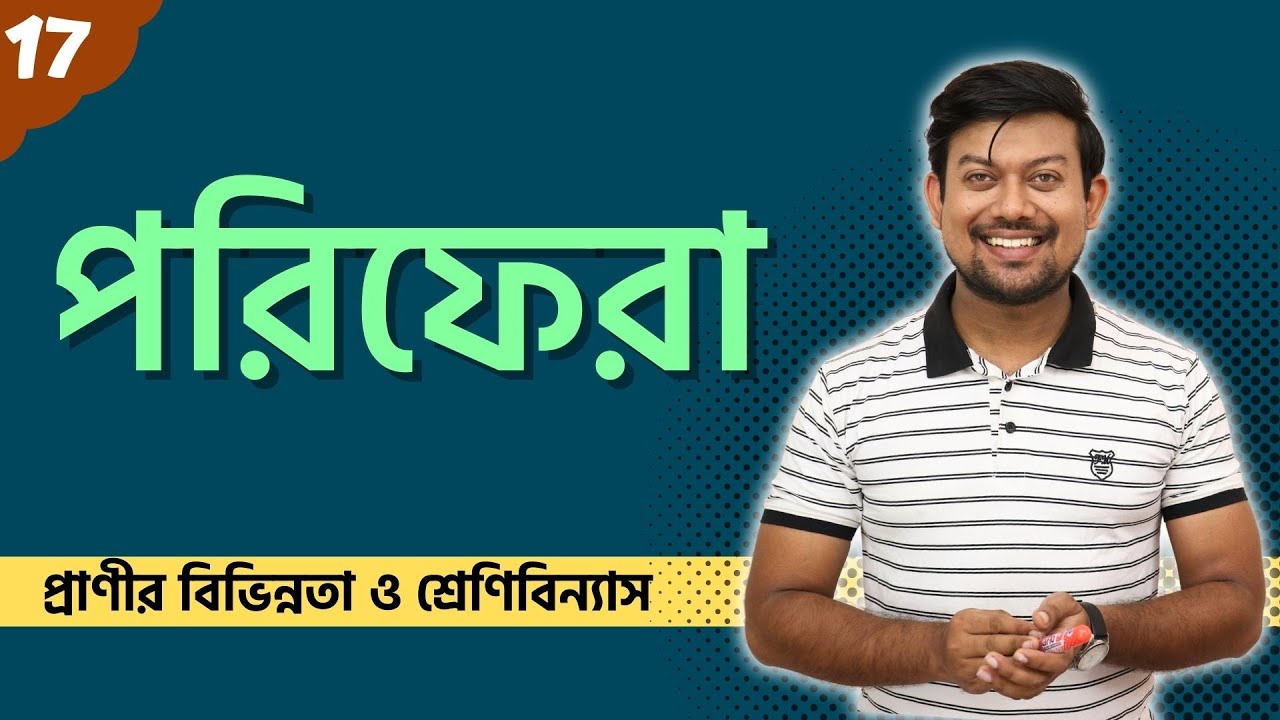 17. পরিফেরা। Porifera। Sponge। Canal system