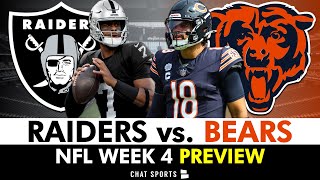Las Vegas Raiders vs. Chicago Bears Preview In NFL Week 4