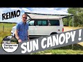 Campervan Awning - Review and demo of the Reimo Sun Canopy for VW T5 T6 Campervan and California