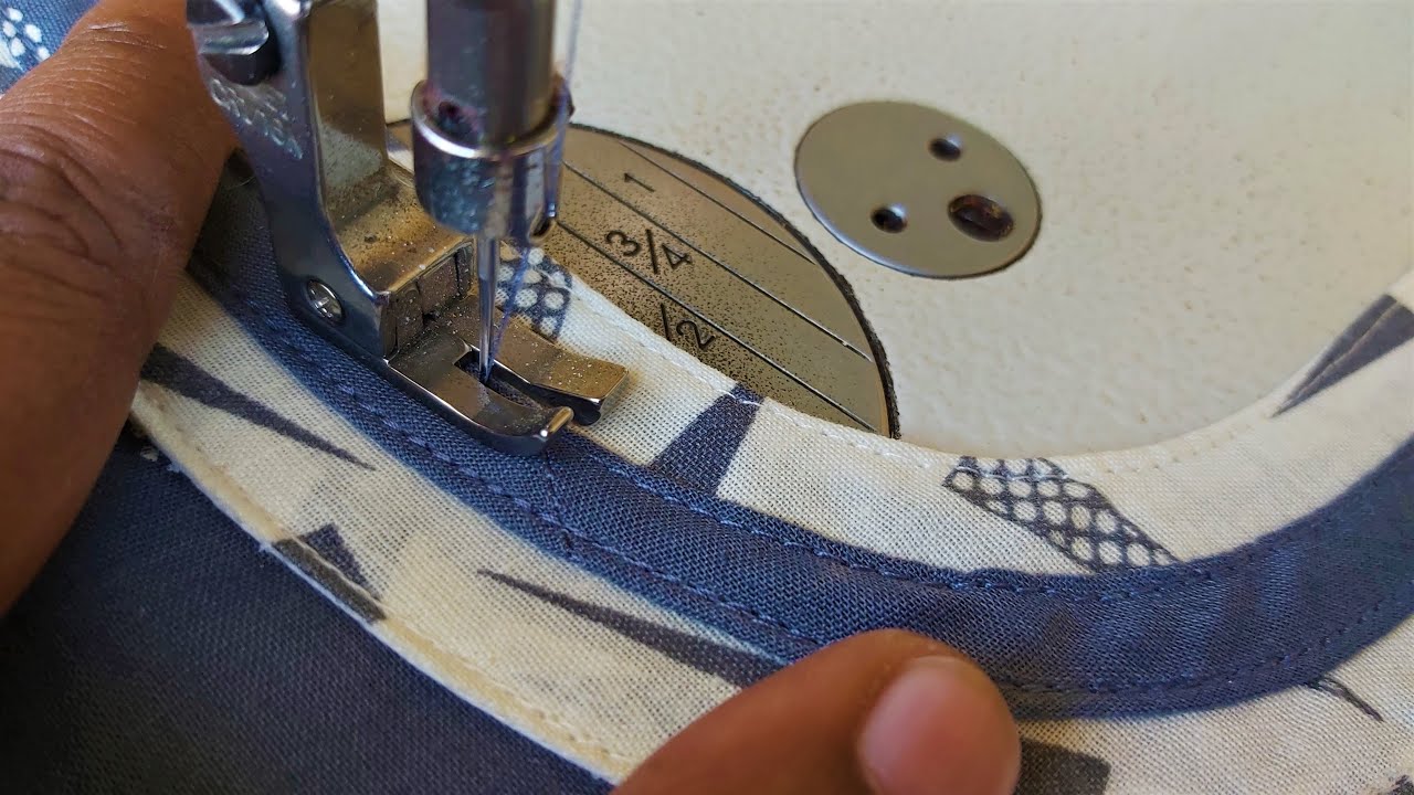 Design 299. tailoring beginners simple round neck patch work design/ U neck churidar patch design