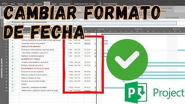 🔔COMO cambiar FORMATO de FECHA en PROJECT