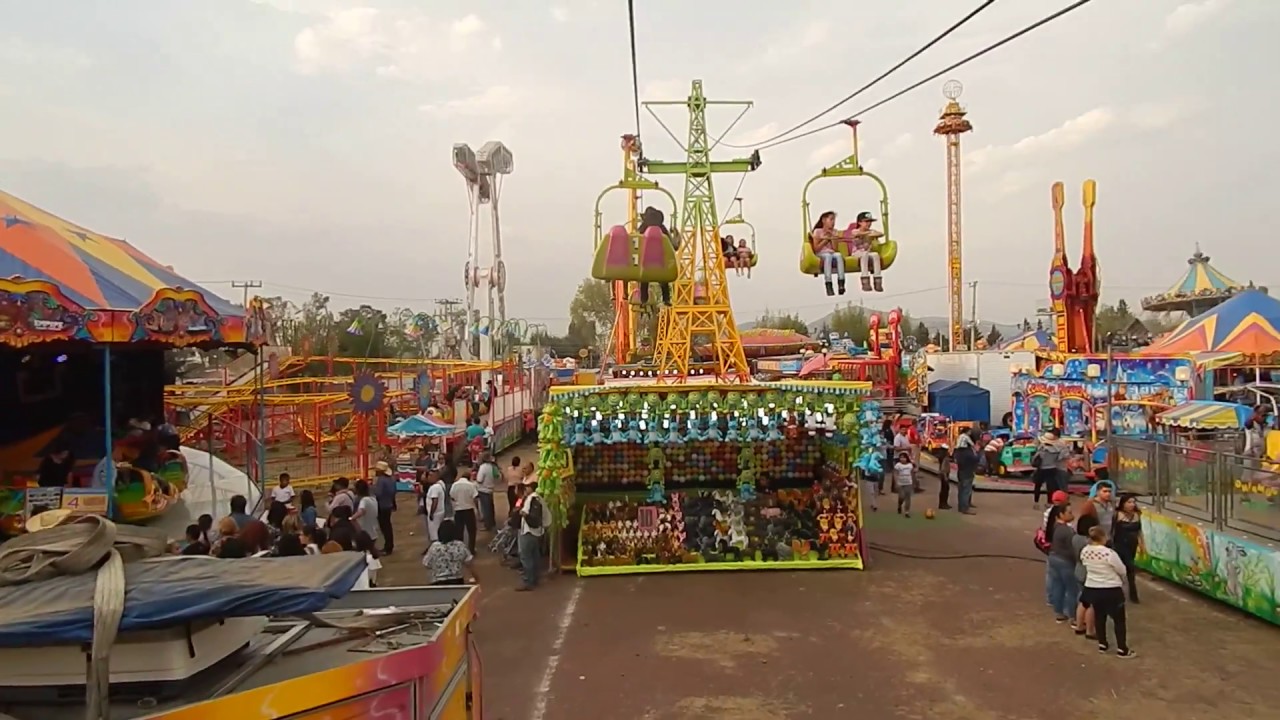Ultimo día de FeRia Texcoco 2018 Desde el Teleferico.
