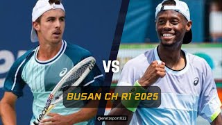 Busan Challenger 2025 R1: Zachary Svajda vs. Christopher Eubanks [2] Extended Highlights