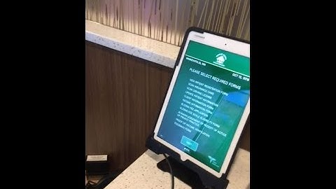 patient check in kiosk - easy admit demo - patient self check-in kiosk