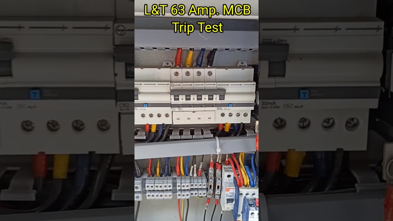MCB TRIP TESTING (L&T)(MCCB) | How to Check MCB & MCCB