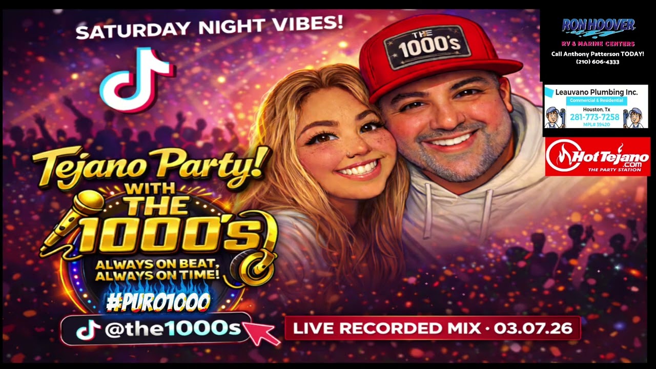 Tejano Party Mix 2026 🔥 LIVE DJ Set | The 1000’s TikTok Live Recorded Mix