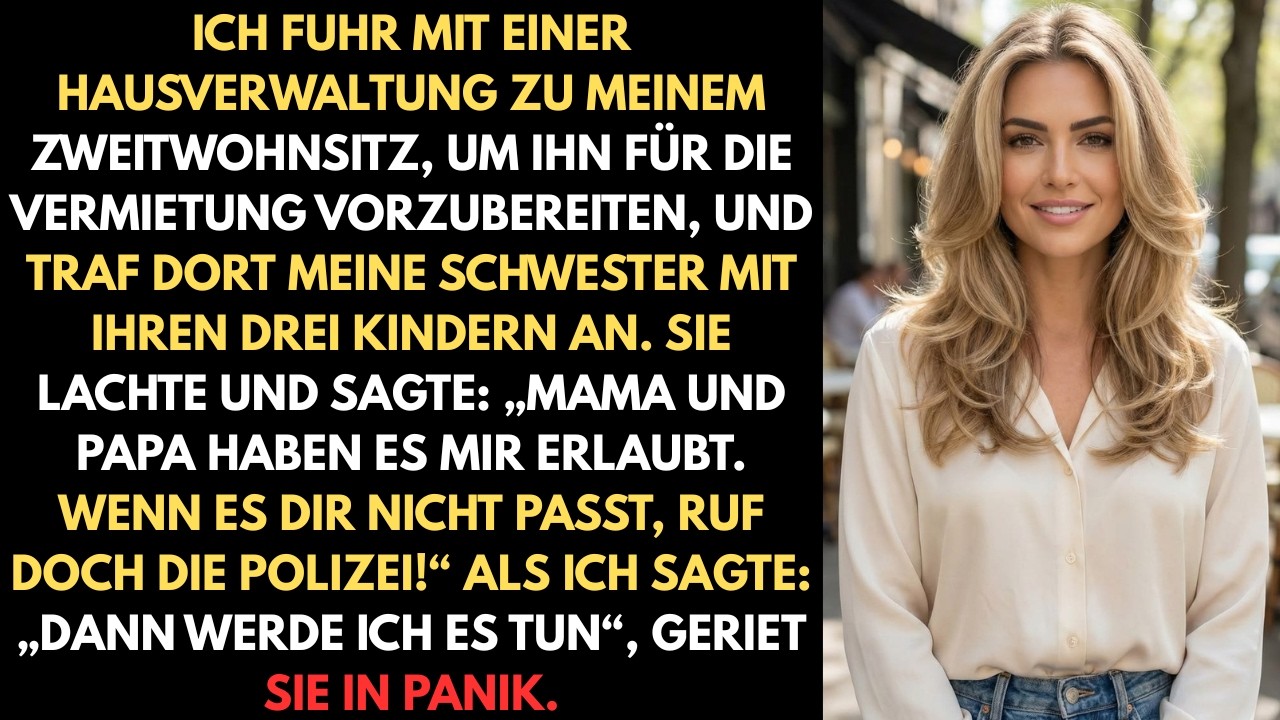 Ich fuhr mit einer Hausverwaltungsfirma zu meinem Zweitwohnsitz, um ihn für die Vermietung