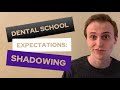 What Dental Schools EXPECT from YOUR Shadowing Experience