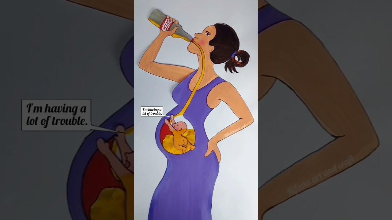 Stop drinking  And save your baby  rifanaartandcraft  shortvideo  deepmeaningvideos  rifanaart