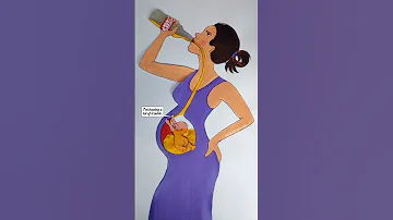 Stop drinking 🚫 And save your baby❤️ #rifanaartandcraft #shortvideo #deepmeaningvideos #rifanaart