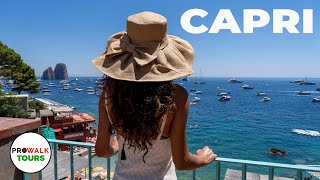 Капри, Пешеходная экскурсия по Италии 2022 г. – 4K | 60 кадров в секунду – с подписью