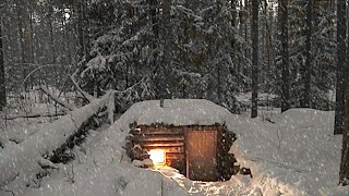 Unforgettable First Winter Day: Overnight Adventure at My Remote Off Grid Cabin by Forest Expanses 164,039 views 5 months ago 31 minutes
