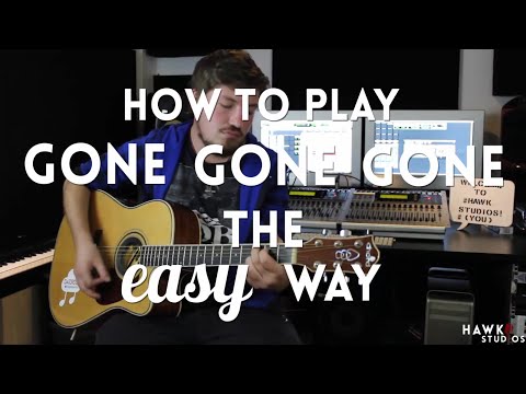 How to play Gone Gone Gone by Phillip Phillips on Guitar EASY