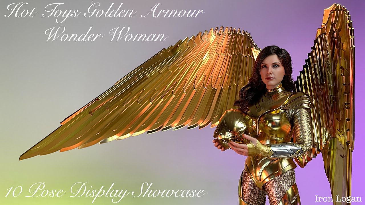 Hot Toys Wonder Woman Golden Armour Deluxe 10 Pose Showcase - YouTube
