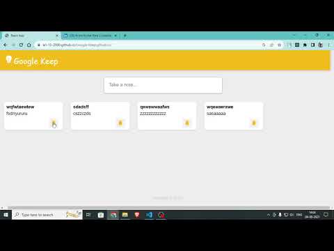 Google Keep APP Clone