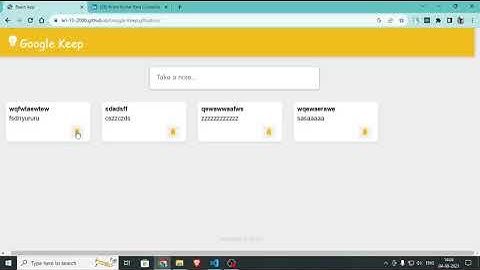 Google Keep APP Clone