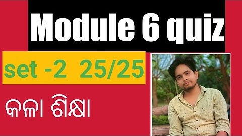 Nistha  module  6 quiz answer