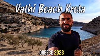 Crete Greece, Vathis Beach, very remote! not easy to get to, but very beautiful 2023