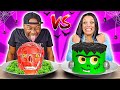 HALLOWEEN FOOD VS REAL FOOD CHALLENGE