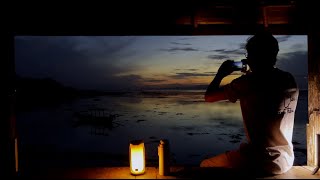 Бали, пляж Санур, 05:40, чаепитие в газебе на рассвете
