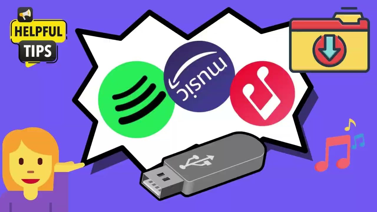 Transfer Songs to USB Drives: Work with Spotify & Apple Music & Amazon Music!