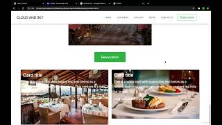 Bootstrap Tutorial: Restaurant Project-  News page