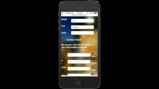Online School Directory - Parents add their own info - MobileArq Registration on an iPhone