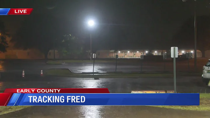 Tracking storm Fred from Blakely, Georgia