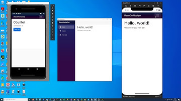 Blazor running on Xamarin mono, with Android and on dotnet core WPF.
