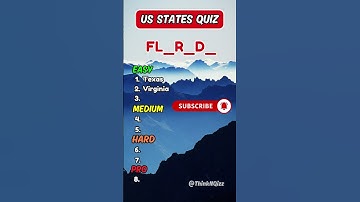 Guess These U. S States With Missing Letters? #guess #states