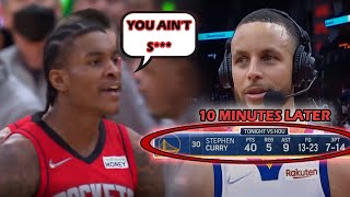 When You Talk Trash To Steph Curry...